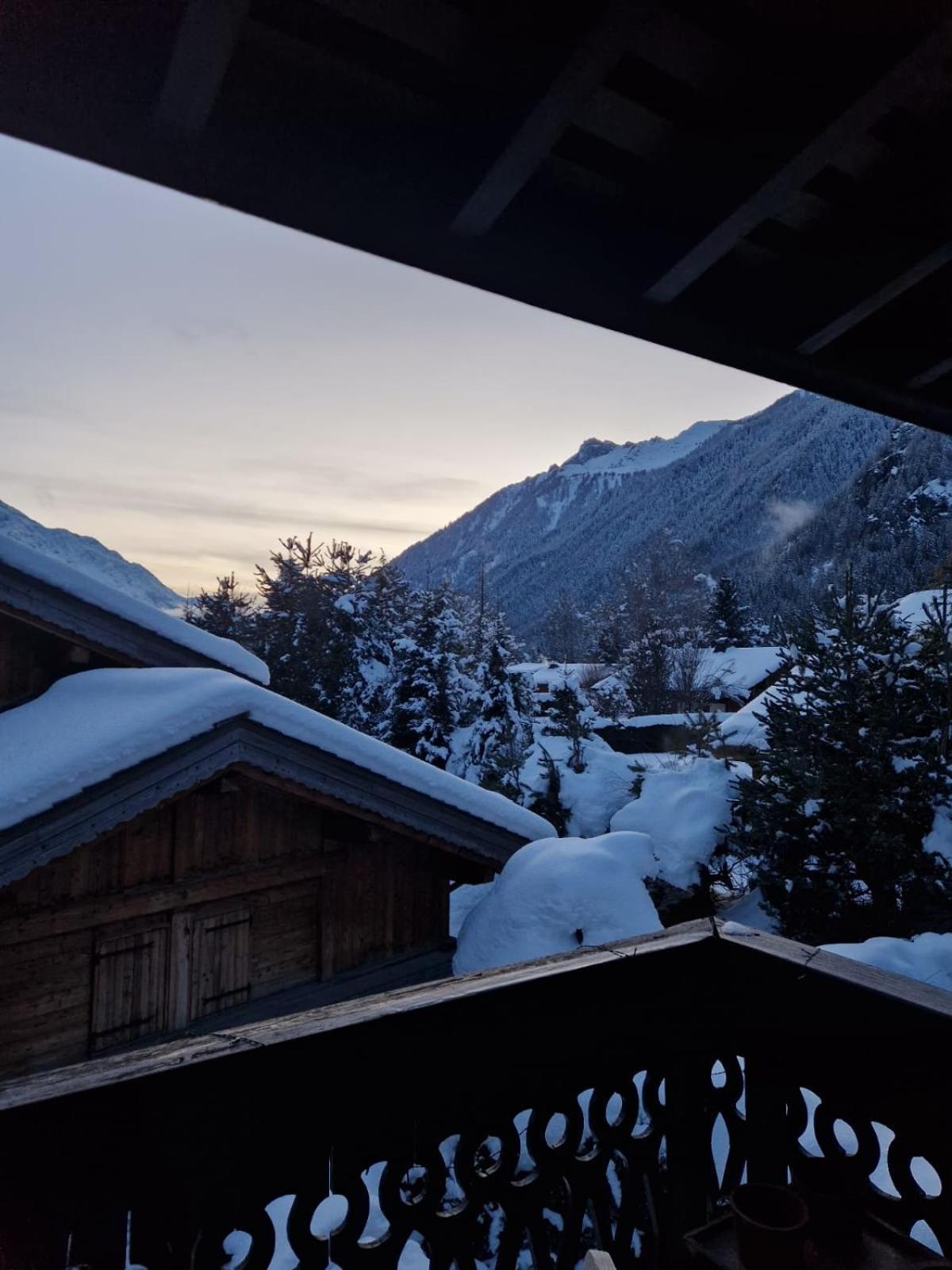 Appartement Ensoleille Aux Tines, Vue Massif Chamonix Kültér fotó